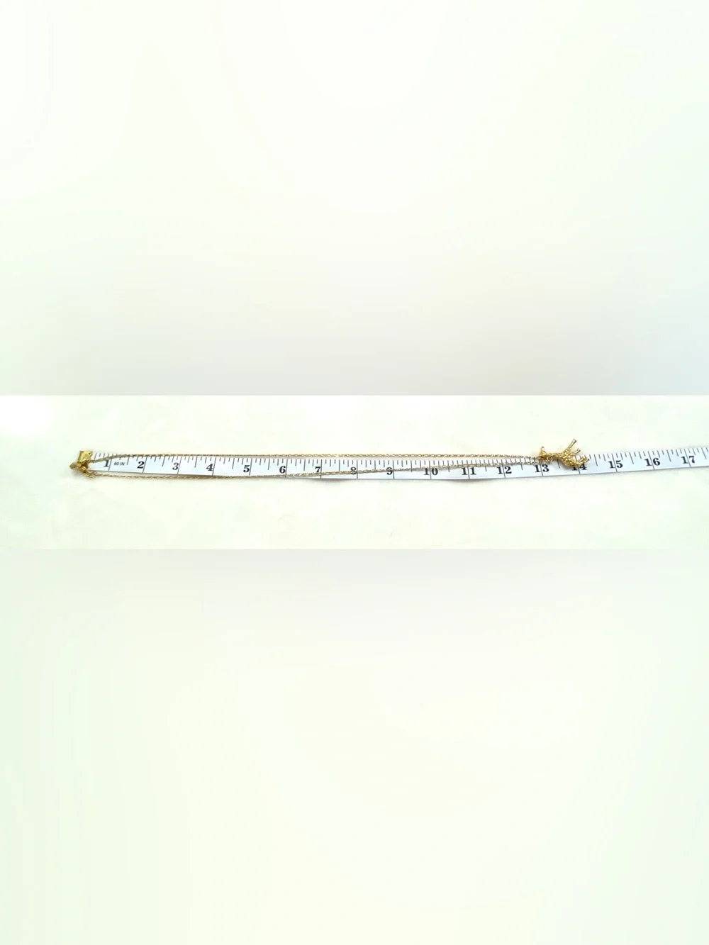 J. Crew Gold Giraffe Charm Long  Necklace